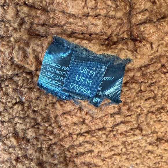 Anthropologie Denise Textured Knit Cocoon Cardigan Sweater Rust Orange Brown M - Picture 15 of 15